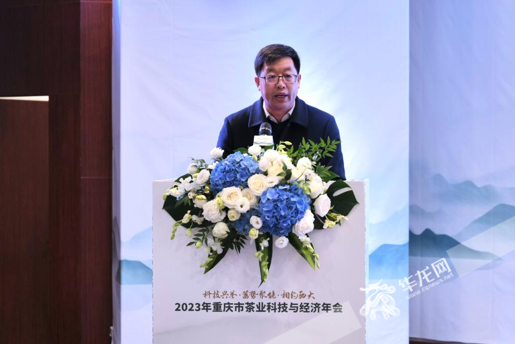 betway88西汉姆联党委常委、副校长赵国华教授致辞。 华龙网记者 刘钊 摄